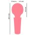 You2Toys Mini Wand - genopladelig massagevibrator (pink)