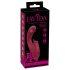 Javida - 3-i-1 tunge vibrator (rød)