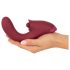 Javida - 3-i-1 tunge vibrator (rød)