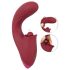 Javida - 3-i-1 tunge vibrator (rød)