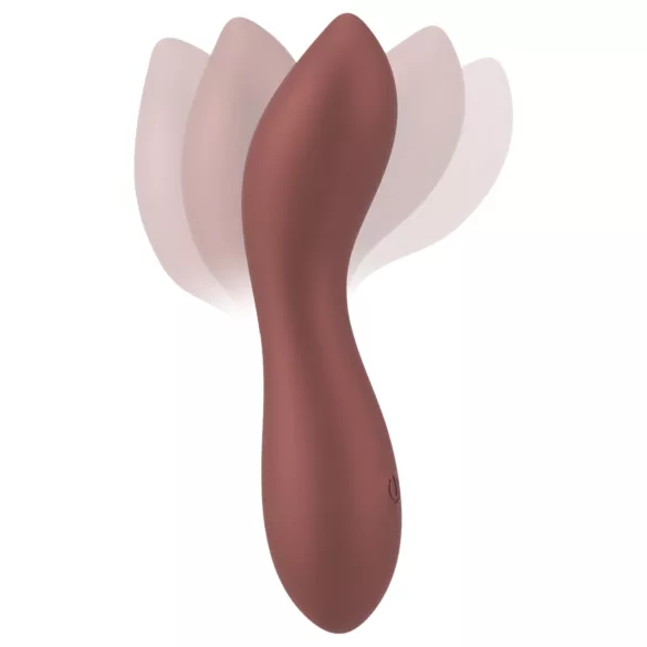 Smile - mini G-punkt vibrator - fleksibel - bronze