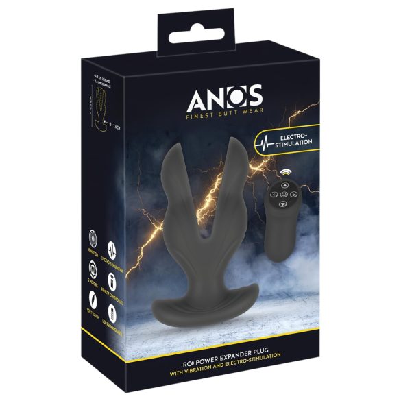 ANOS - dobbelt analvibrator - sort
