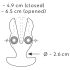 ANOS - dobbelt anal vibrator (sort)