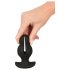 ANOS - dobbelt anal vibrator (sort)