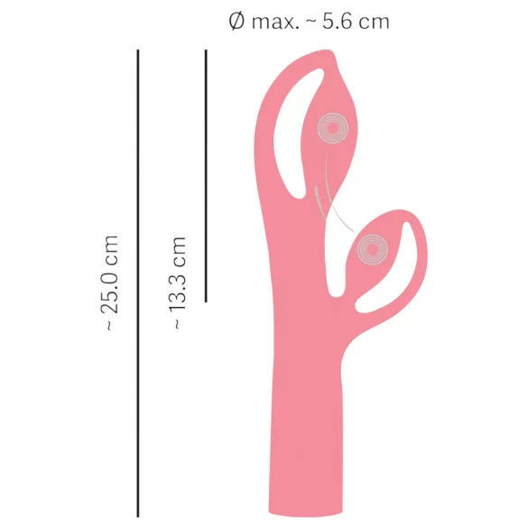 You2Toys Fabulous - klitorisvibrator med arm - genopladelig - pink