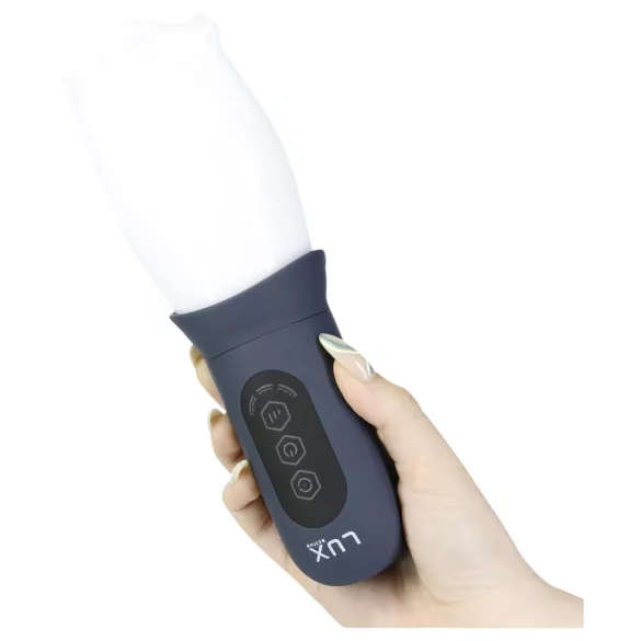 LUX Active First Class - masturbator med roterende hoved - hvid/grå