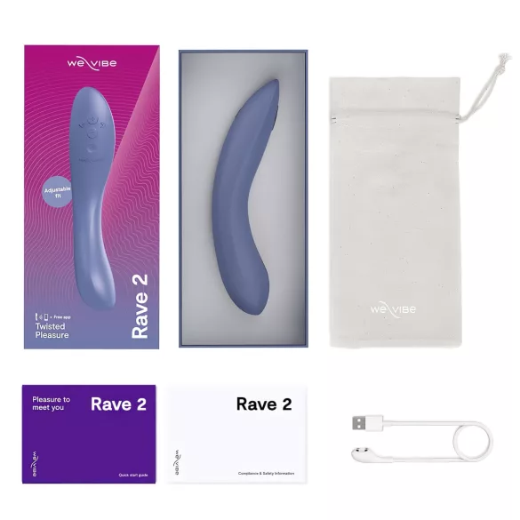 We-Vibe Rave 2 - App-styret G-punktsvibrator (blå)