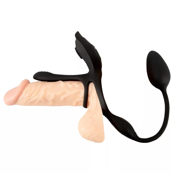 Couples Choice - multifunktions penisring med vibrator - sort