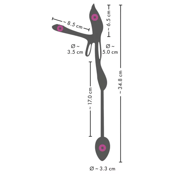 Couples Choice - multifunktions penisring med vibrator - sort
