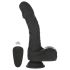 Naked Addiction - roterende realistisk dildo (sort)