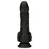 Naked Addiction - roterende realistisk dildo (sort)