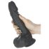 Naked Addiction - roterende realistisk dildo (sort)