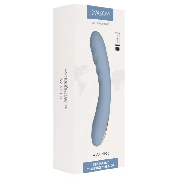 Svakom Ava Neo - App-styret stødevibrator (blå)