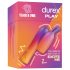 Durex Tease & Vibe - stavvibrator med kaninformet klitoris stimulator (pink)