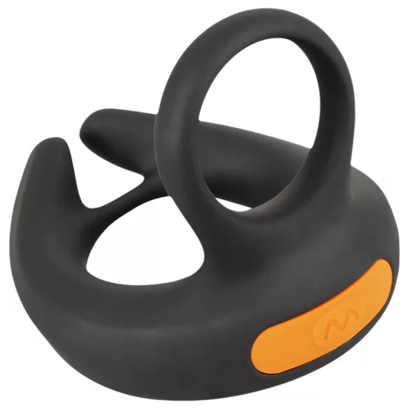 Rebel - vibrerende penisring og kuglevibrator - sort