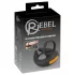 Rebel - vibrerende penisring og kuglevibrator - sort