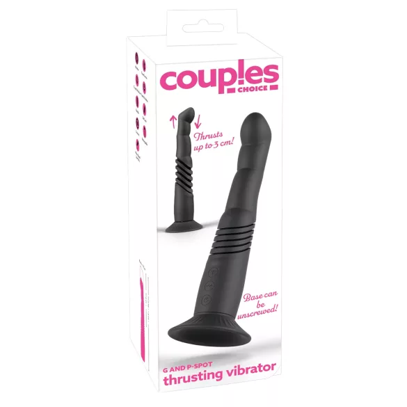 Couples Choice - parvibrator - G-punkt og P-punkt stimulation - sort