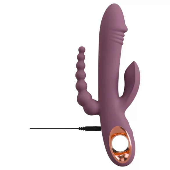 You2Toys - trippelarmet vibrator - genopladelig - lilla
