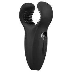   Rebel - penishoved vibrator - bevægelig arm - vibration - sort