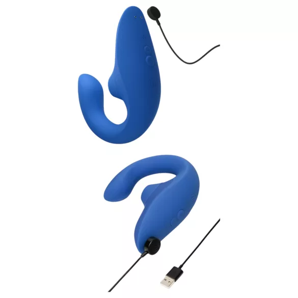 Womanizer Blend - G-punkt vibrator og klitorisstimulator (blå)