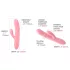 Svakom Mora Neo - App-styret vibrator med perler og klitorisarm (pink)