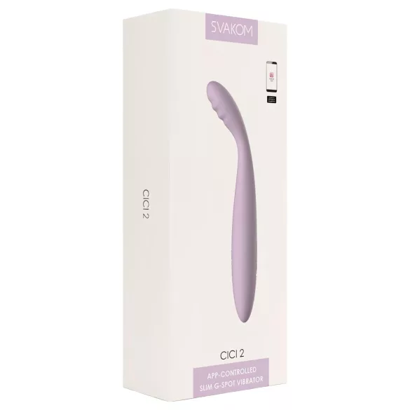 Svakom Cici 2 - G-punktsvibrator med app - silikone lilla
