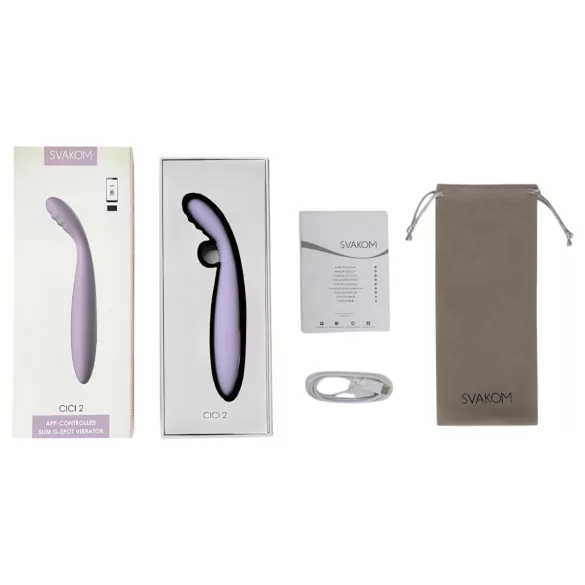 Svakom Cici 2 - G-punktsvibrator med app - silikone lilla