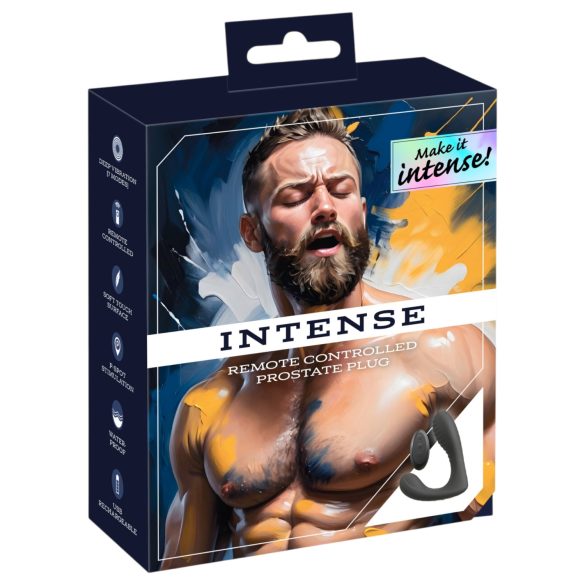 Intense - fjernbetjent prostata-vibrator (sort)