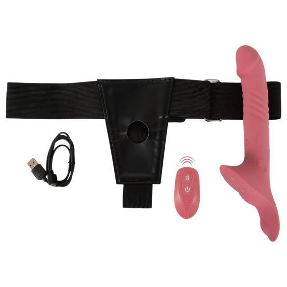 You2Toys - Strap-On Vibratorsæt (Rød)