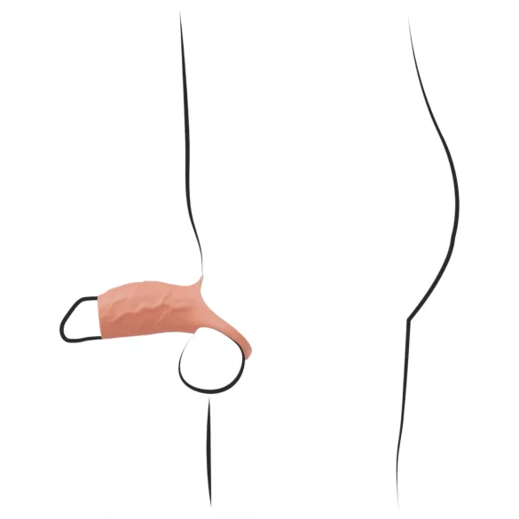 Realistixxx - åben vibrator penismanchet - natur