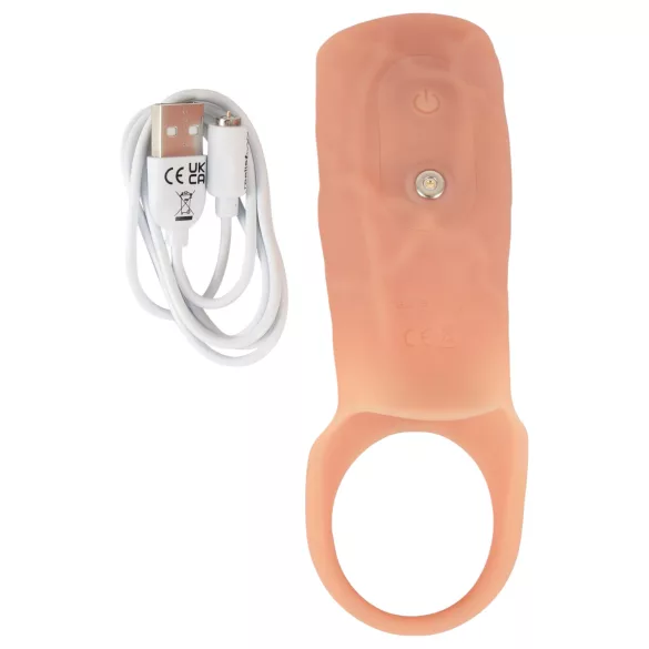 Realistixxx - åben vibrator penismanchet - natur
