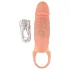 Realistixxx - penishylster med penisring og vibration - natur