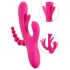 SMILE - vibrator med tre arme og tunge - pink