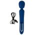 Smile - 2-i-1 tunge-massager vibrator (blå)