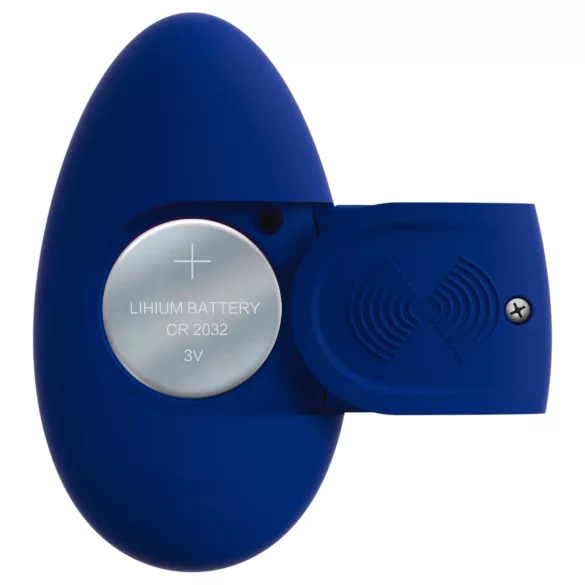 Smile - trussevibrator med fjernbetjening - blå