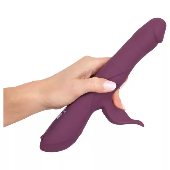 Javida - 3i1 stødpulsator og roterende perlevibrator (lilla)