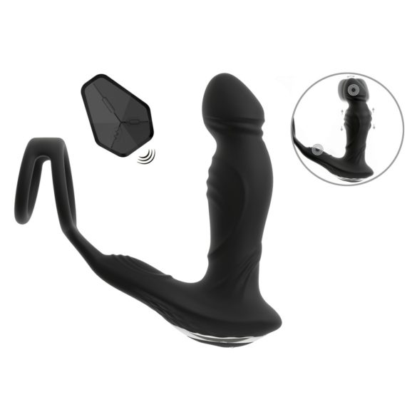 Rebel - skubbe prostata vibrator (sort)