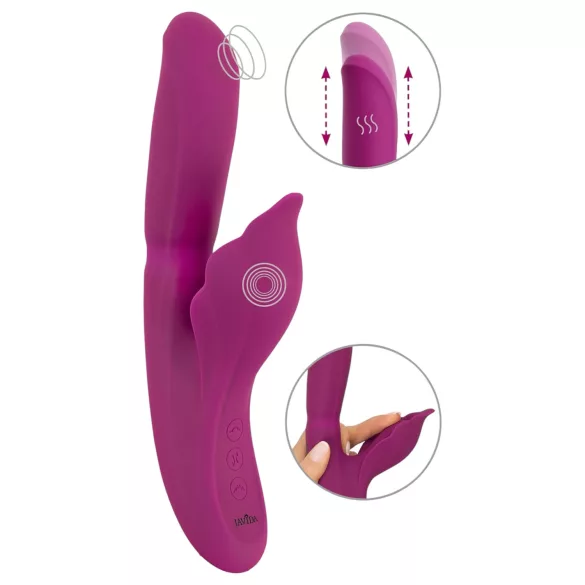 Javida - G-punkt og klitoris vibrator 4-i-1 - lilla