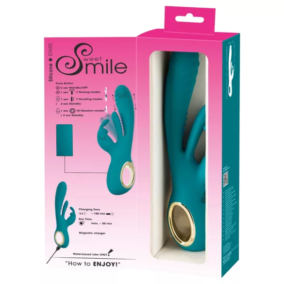 Smile - vibrator til g-punkt og klitoris - grøn