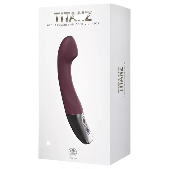Excellent Power Titanz - genopladelig G-punkt vibrator (bordeaux)