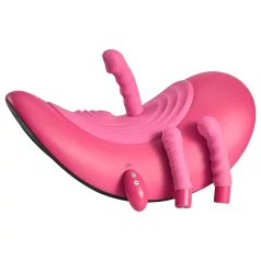   VibePad Rideon - pulserende G-punkts- og klitorisvibrator gynge (pink)