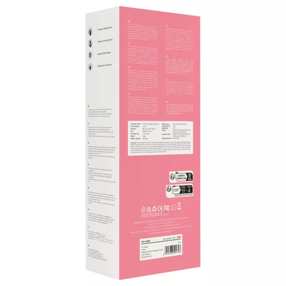 Svakom Avery - batteridrevet rabbit vibrator - thrust - pink