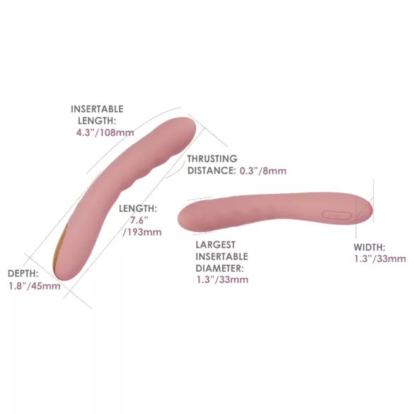 Svakom Ava Neo - stødevibrator med app-styring - pink