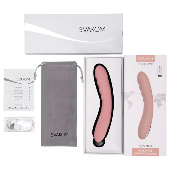Svakom Ava Neo - stødevibrator med app-styring - pink