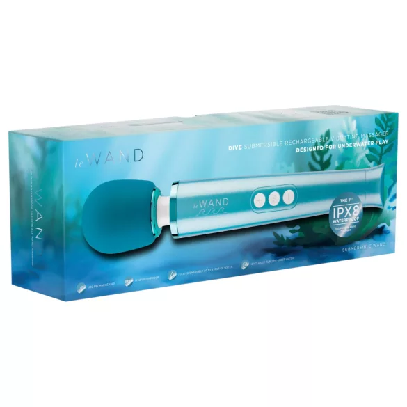 le Wand Dive - vandtæt massagevibrator (blå)