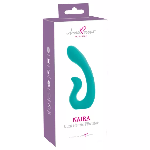 Beau Coeur Naira - g-punkts og klitoris vibrator - grøn