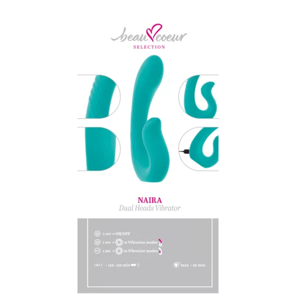 Beau Coeur Naira - g-punkts og klitoris vibrator - grøn