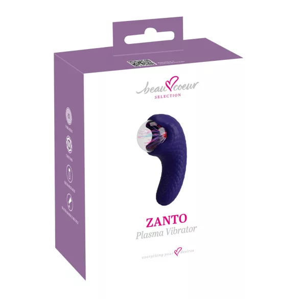Beau Coeur Zanto - vibrator med plasmaeffekt - blå