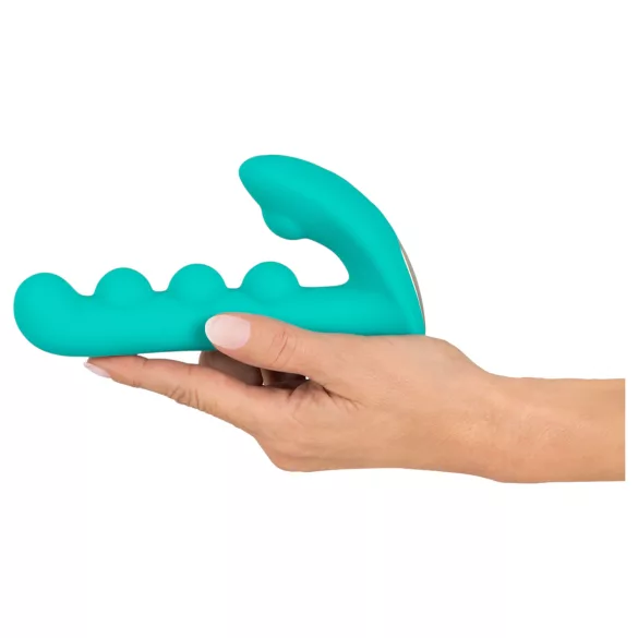 Beau Coeur Sylora - perlebesat 2-i-1 vibrator (grøn)