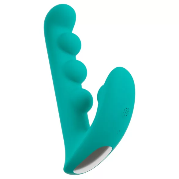 Beau Coeur Sylora - perlebesat 2-i-1 vibrator (grøn)